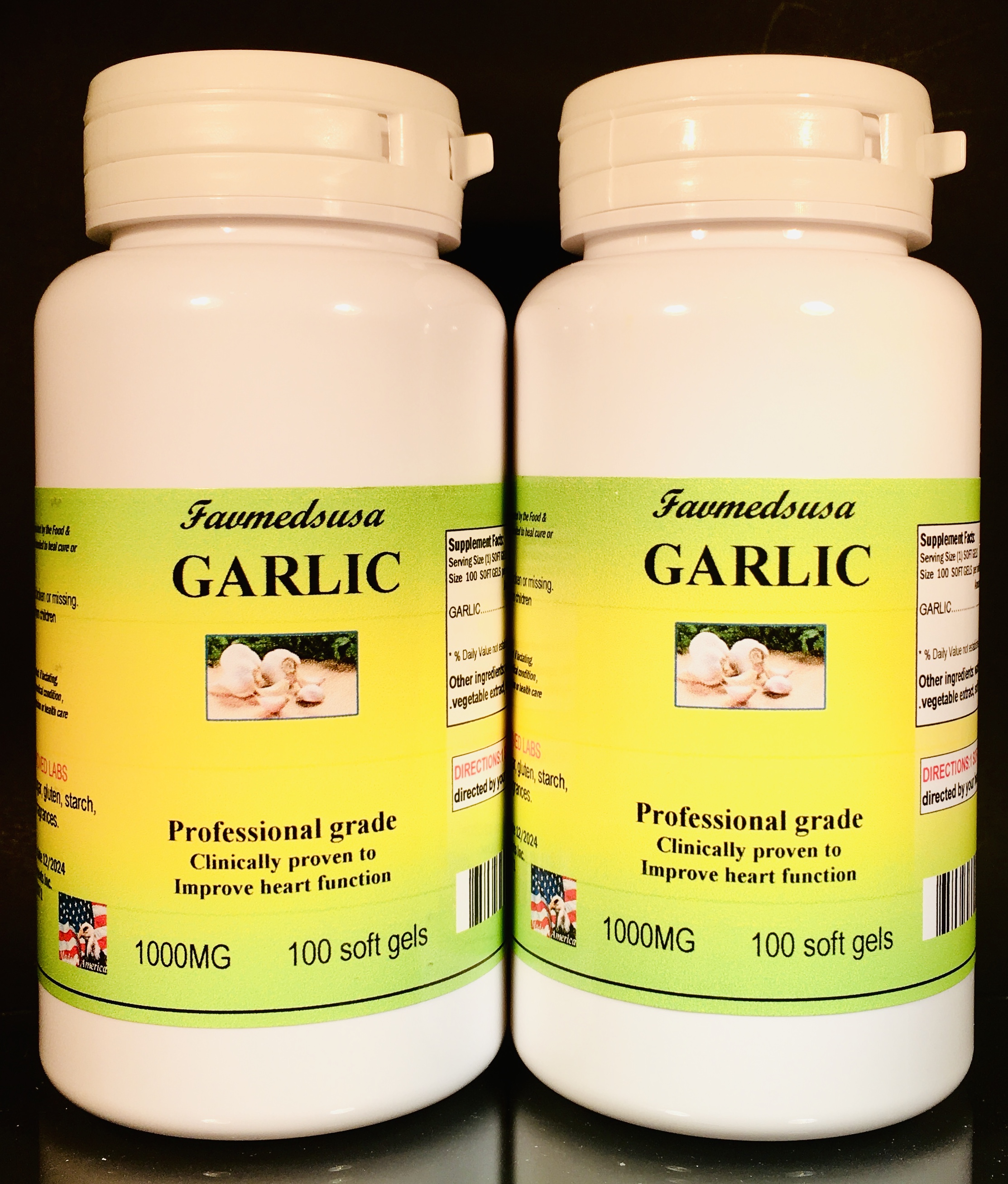 Garlic 1000mg - 200 (2x100) soft gels